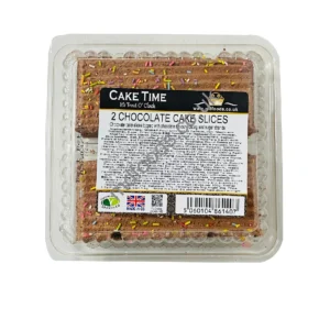 2 CHOCOLATE CAKE SLICES