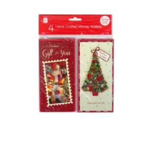 4 HAND CRAFTED MONEY WALLETS