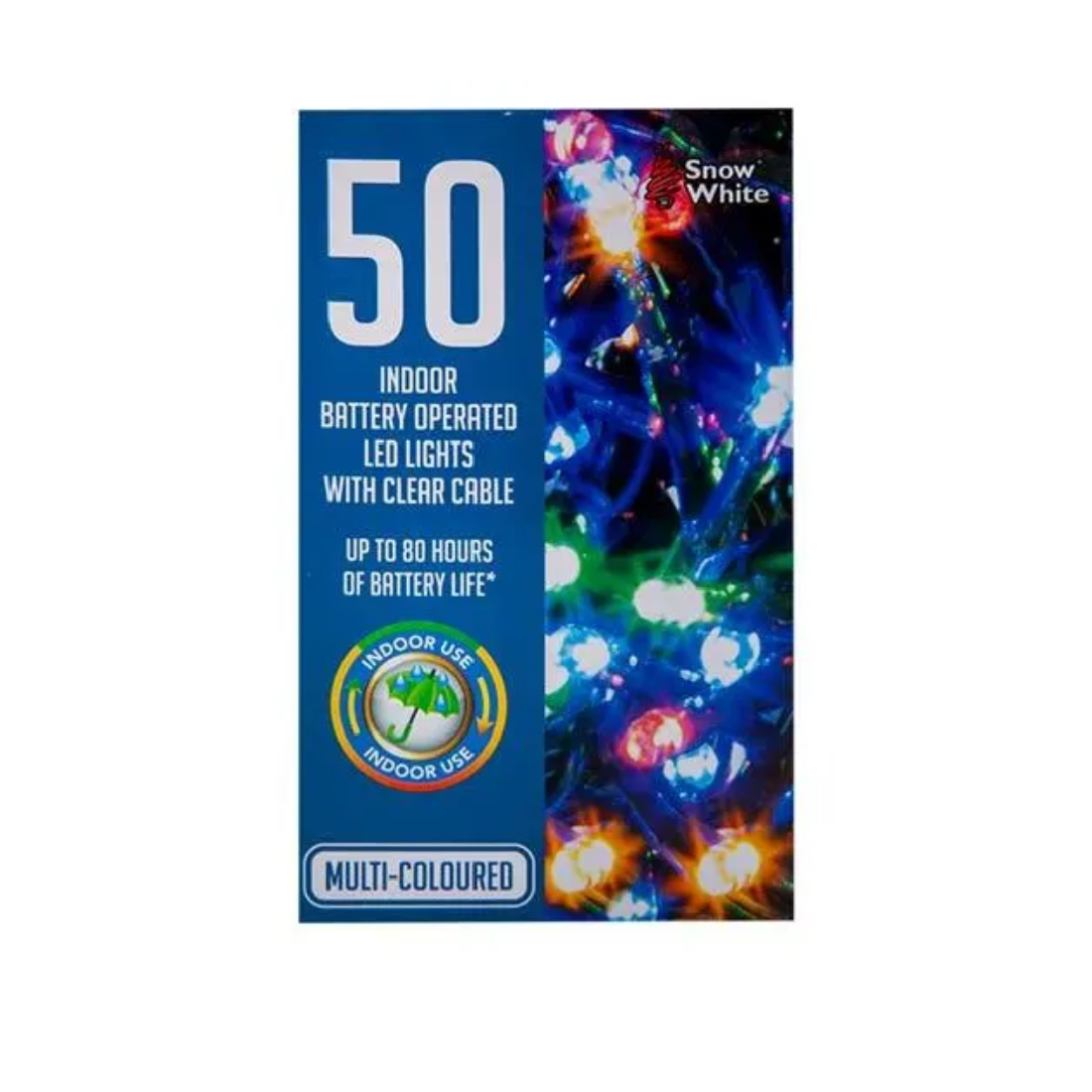 50 INDOOR LIGHTS CLEAR CABLE